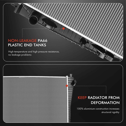 1x Radiator for Jeep Grand Cherokee WH WK2 WK 3.6L 2010-2019 Manual Transmission - Picture 6 of 9