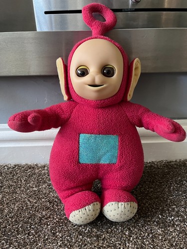 Golden Bear Teletubbies Talking Po Soft Toy Plush 37cm Push Tummy - 第 1/1 張圖片