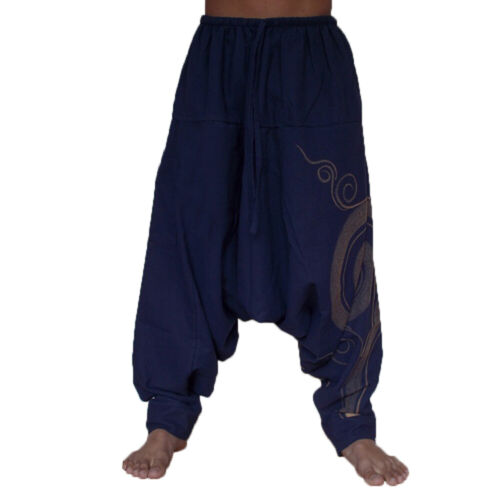 Hombres Estampados Pierna Ancha Pantalones Harén Pantalones Yoga Pantalones Sueltos Holgados Retro Con - Imagen 6 de 12