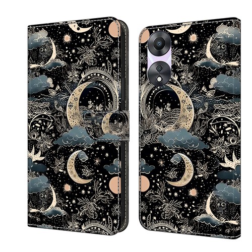 Case for Oppo A58 A78 A98 A38 Find X5 Pro Pattern Flip Wallet Case Phone Cover - 第 17/28 張圖片