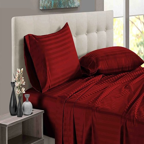 Sábanas planas de algodón egipcio para hotel + 2 fundas de almohada Olympic Queen todos los colores - Imagen 128 de 190