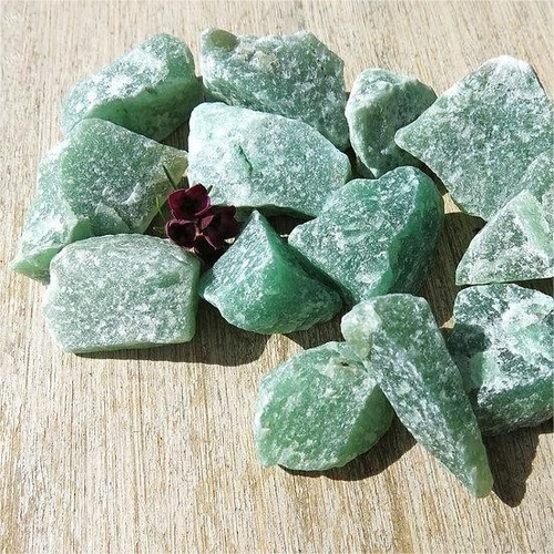 6 Stück Lot grobe grüne Aventurin Brocken Heilung Reiki Kristall Mineral Steine Geschenk - Bild 2 von 3