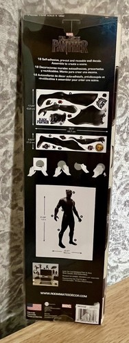 Black Panther Peel and Stick Giant Wall Decals By RoomMates New - Picture 3 of 5