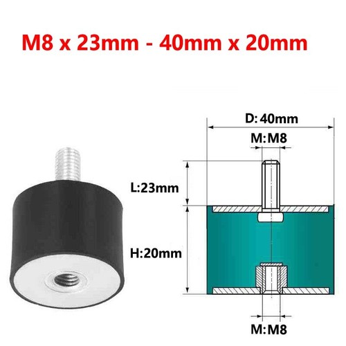 Male / Female Rubber Mount Car Boat Bobbin Anti Vibration M3 - M16 Cylindrical/B - Picture 62 of 109