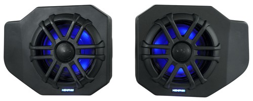 Pair Memphis Audio RNGR65FE 75w RMS Speakers+Pods+Amp For 2018+ Polaris Ranger - Picture 7 of 12