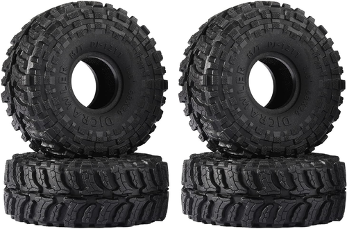 Super große Soft Sticky 1.0 Crawler Reifen 57 * 26 mm für 1/18 1/24 RC Crawler Auto - Bild 11 von 11