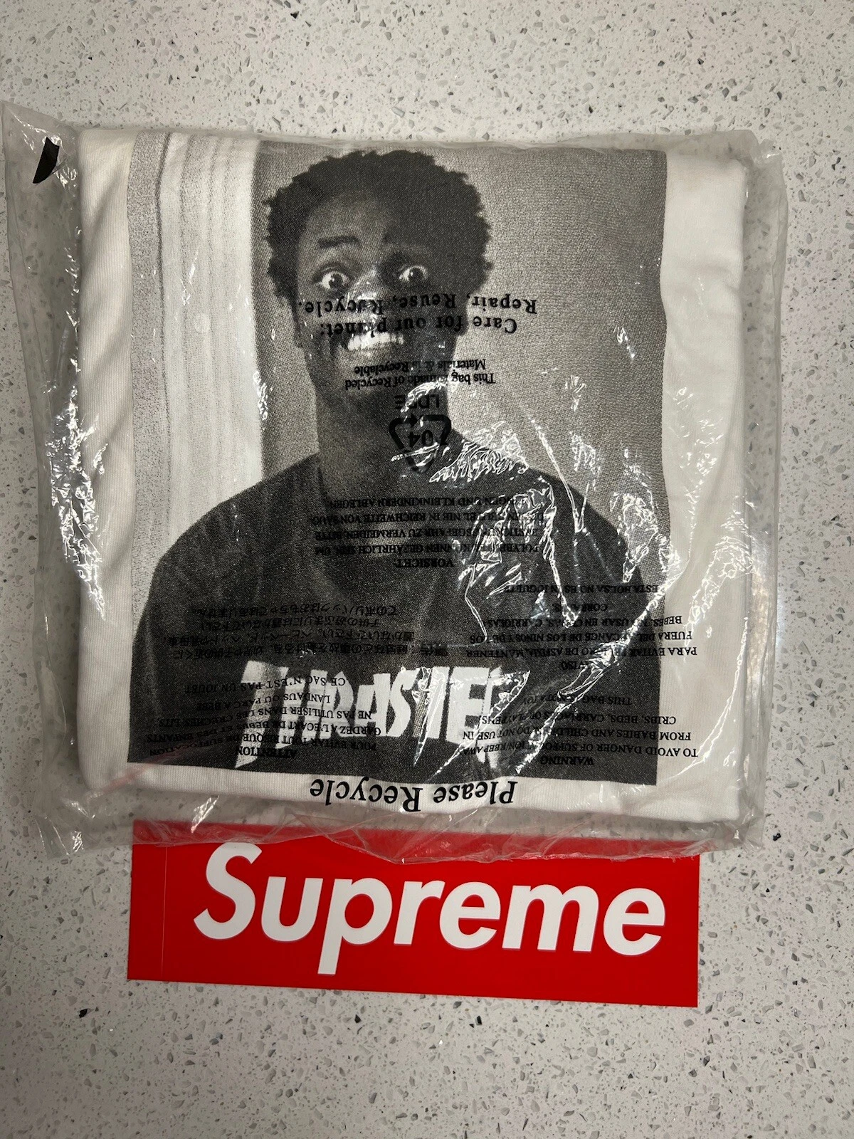 SUPREME THRASHER HAROLD TEE (BLANC) (XL) FW24