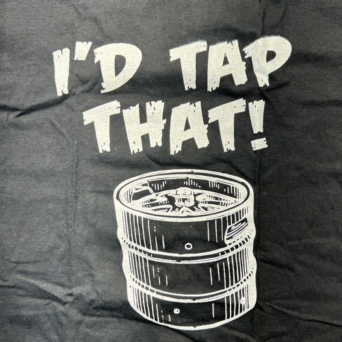 Camiseta para hombre Id Tap That divertida sarcástica fiesta barril de cerveza novedad mediana - Imagen 2 de 5