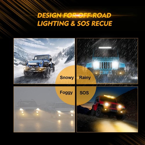 4x AUXBEAM 5" Flush Mount LED Pods Flood Spot Light Bar Backup Reverse Offroads - Picture 10 of 12