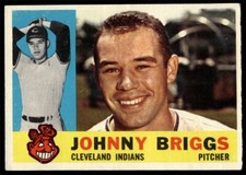 1960 Topps #376 Johnny Briggs Cleveland Indians Gray Back VG