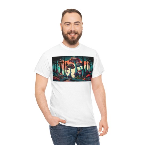Shrooms Unisex schweres Baumwoll-T-Shirt - Bild 6 von 8