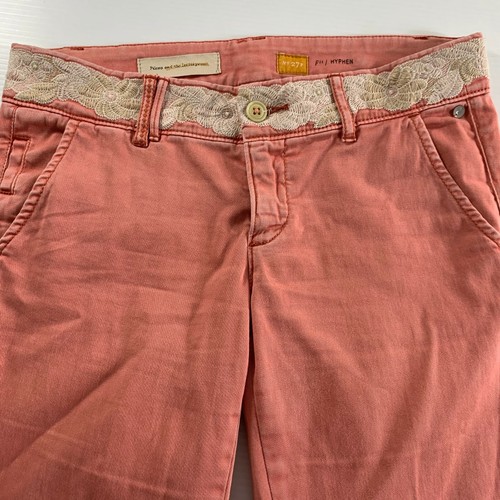 Pilcro and The Letterpress Womens Jeans Size 27 Petite Hyphen Fit Peach Pink - Picture 2 of 6