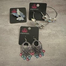 NWT Paparazzi Jewelry Set of 3 Dangling Earrings