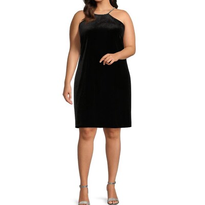Alex Marie Laura Halter Velvet Dress Cocktail Party Women's Size 22W New |  eBay