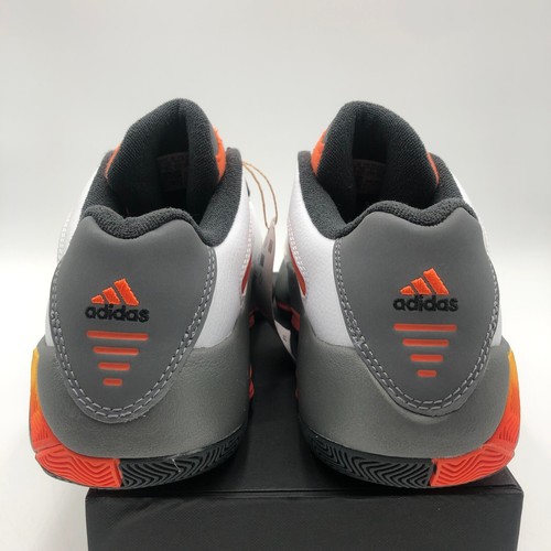 Adidas Agent Gil Restomod Hombre Talla 9 Baloncesto Blanco Naranja FZ6213 - Imagen 7 de 10