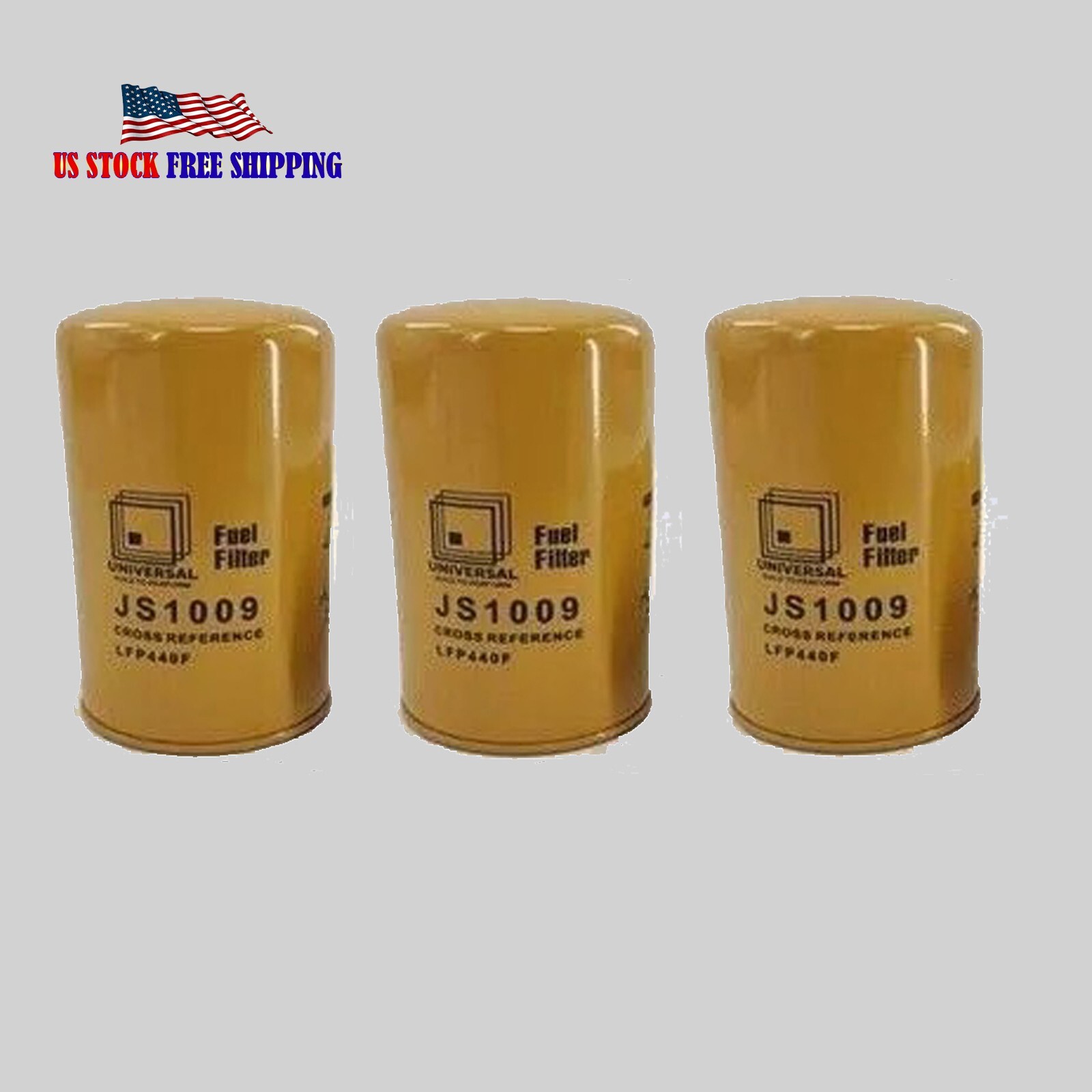 LFP440F-Fuel Filter Replaces LFP440F, FF984, FF5245,86352 (Pack of 3 ...