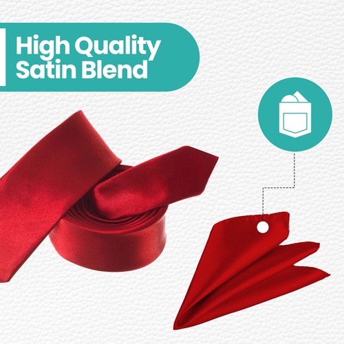 Conjunto de pañuelo cuadrado de bolsillo y corbata delgada para hombre pañuelo boda recepción - Imagen 33 de 123