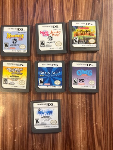 Nintendo DS Game Lot 7 Hamsterz Digging For Dinosaurs OMG Brain Age Sports Style - Picture 9 of 9