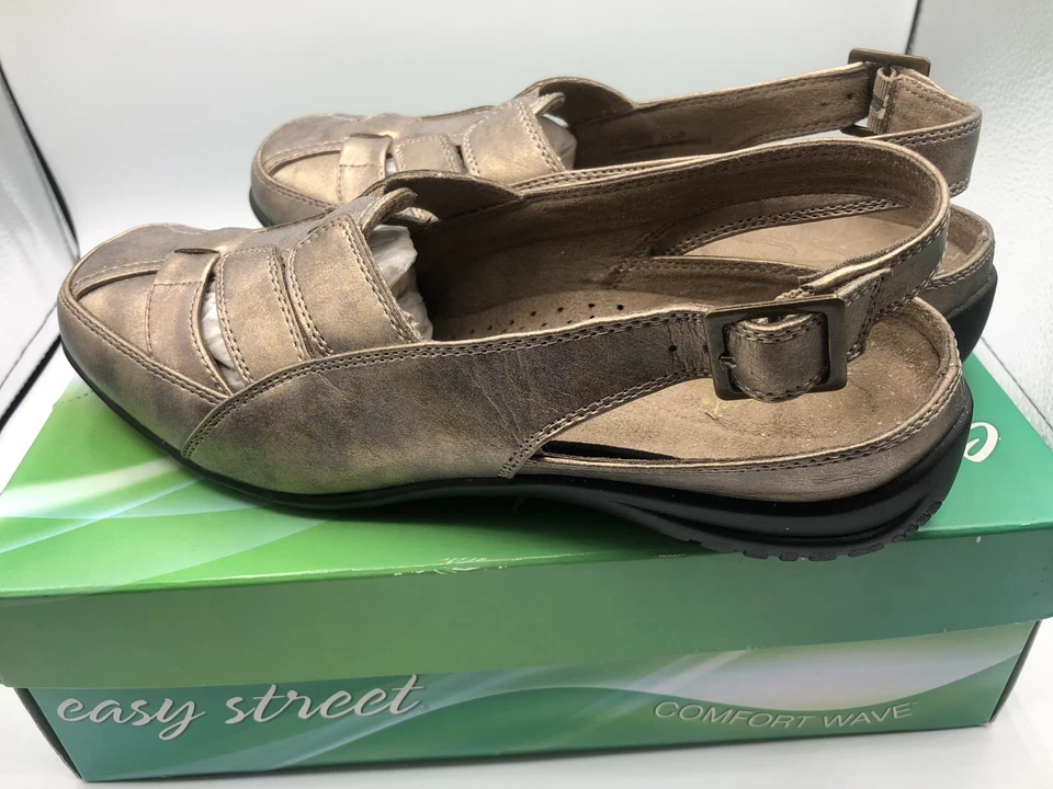 Босоножки Easy Street Comfort Wave из стерлингового бронзы женские 8,5 Вт НОВЫЕ В КОРОБКЕ 40-2549 - Изображение 2 из 4