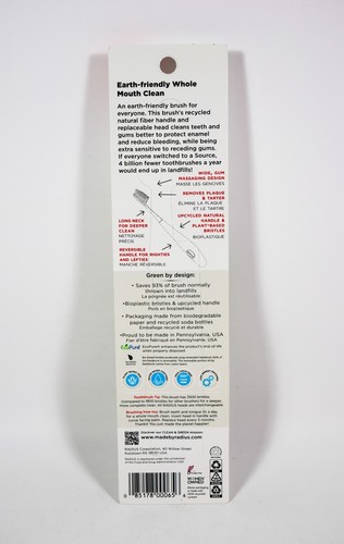 1 RADIUS SOURCE BRUSH Toothbrush SOFT Brush Head Replaceable Head NON TOXIC - Picture 2 of 3