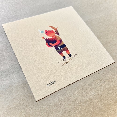 Olly Moss LINK THE LEGEND OF ZELDA 5x5 Print NINTENDO Game Tears Kingdom Mondo - Picture 3 of 5