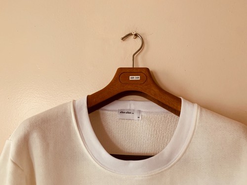 Allen Allen USA Long Sleeve White/cream Sweatshirt Size XS, S, NWOT - Picture 2 of 4