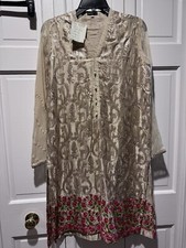 Agha Noor Gold Kurti for women  s Size: S NEw