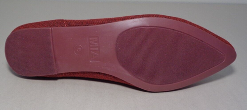 Mia Size 7 M KERRI Wine Textile Slip On Flats / Loafers New Women's Shoes - Picture 15 of 18