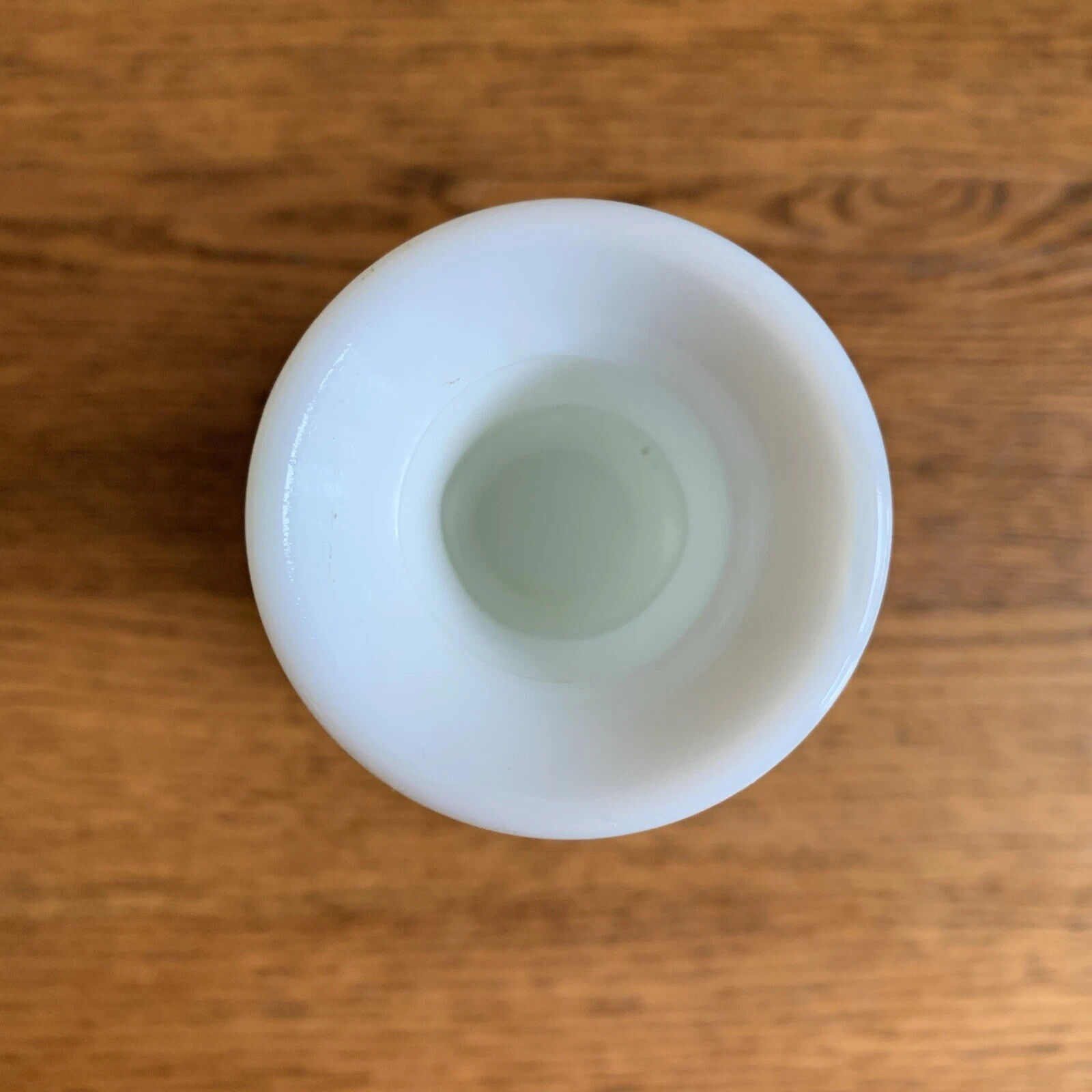 Mid Century Mod E.O. BRODY 7-1/2" HOBNAIL White Milk Glass Vase; Excellent