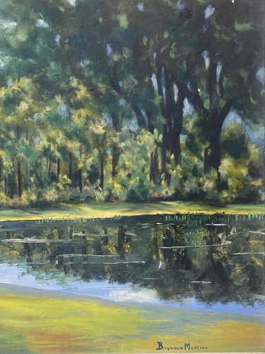 🔥 Fine Antique Ohio Plein Air Impressionist Landscape Oil Painting, Merrill 30s - Picture 6 of 24