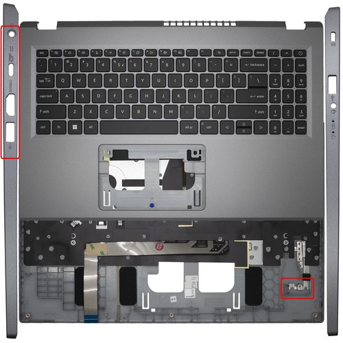 Für Acer Aspire A515-58M A315--24P A315-510P N23Q11 N23C3 US Tastatur Handauflage - Bild 13 von 14