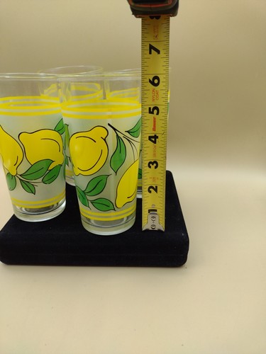 3 Pc Thick Glass Lemonade Glasses Marked "Indonesia" 6 K1G Pre-owned Tumbler  - Picture 4 of 10