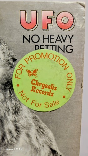 UFO LP "No Heavy Petting" Chrysalis Records PROMOTIONAL ALBUM for Radio Station - Picture 5 of 6