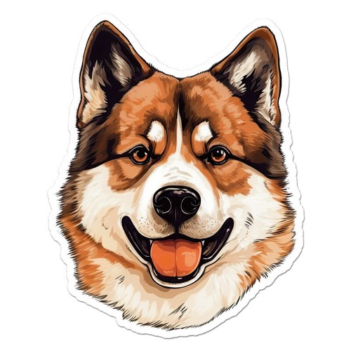 Akita Inu Dog, Vinyl Decal Sticker, Indoor Outdoor, 3 Sizes, #11303