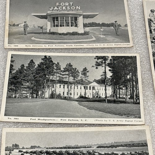 Vintage Black & White Lot of 8 Fort Jackson S. C. Post Cards Unused - Picture 3 of 18