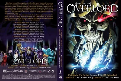 Overlord (Staffel 1 - 4 + 2 Filme) ~ Alle Regionen ~ Englische Synchronversio...