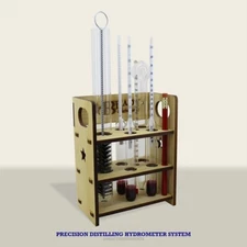 Professional Hydrometer System- Proof 0-200% Moonshine Distilled Spirits Ethanol