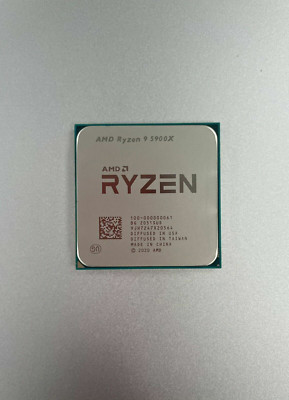 AMD Ryzen 9 5900X CPU Processor AM4 6 Core 24 Thread 3.7GHz 4.8GHz Turbo 105W