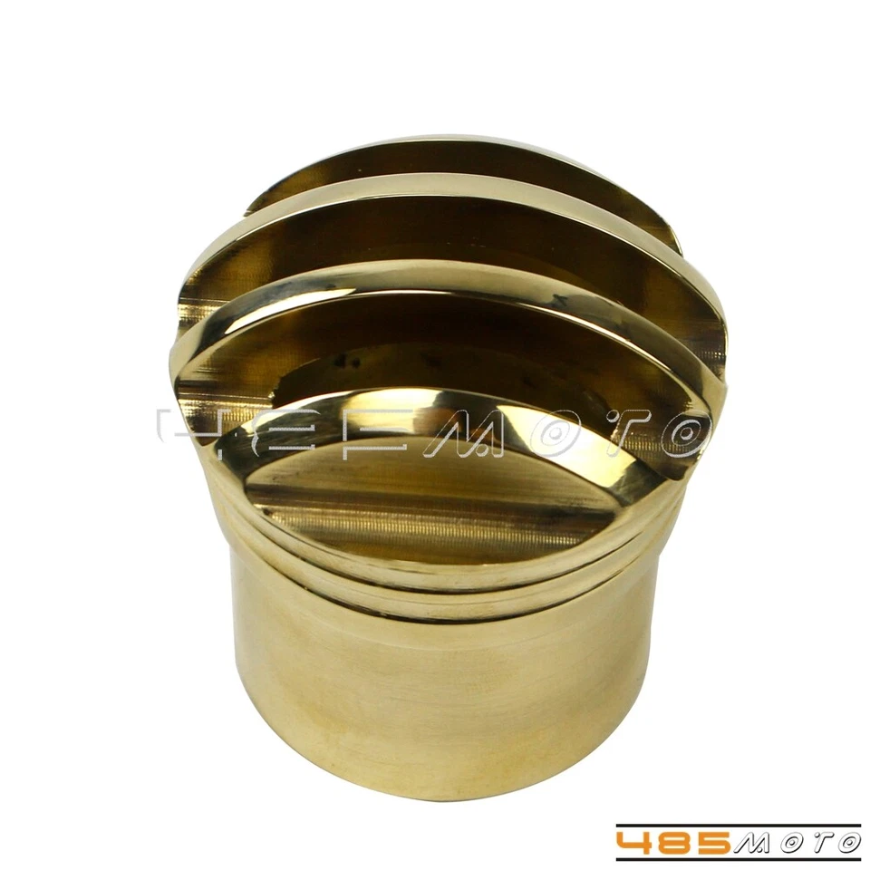 Tubo de punta de escape a la parrilla de latón de 1-3/4" para Harley XS650 Bobber Chopper Café Racer Foto 3 de 4