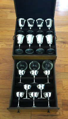 Vintage DAVINCI/COMMONWEALTH Silver Plated Drinking Wine Goblet  display picture 1
