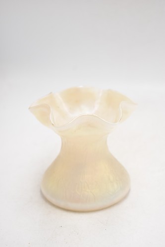 Antique Kralik Glass Vase – Iridescent Matt Lustre – Art Nouveau Bohemian - Picture 2 of 23