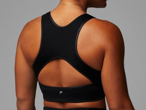 Fabletics Sports Bra Sz L Motion 365+ Shine Medium Impact Sports Bra Athletic - Picture 2 of 9