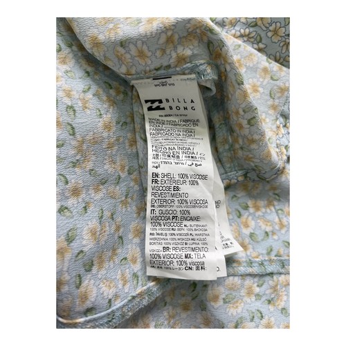 Billabong Womens Dress Light Blue Floral Size 10 EUC Relaxed Casual Beach Summer - Picture 6 of 7
