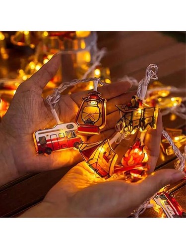 6.5FT Camping String Lights Tent RV Handlebar Lights Kids Tent Lights RV Awning - Picture 3 of 9