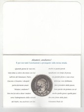 Medaglia commemorativa PAPA GIOVANNI PAOLO II Alzatevi andiamo Avvenire BANDOLI