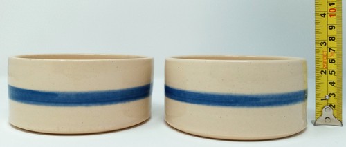 Kovack Pottery Cat Pet Dishes Bowls Face & Paws 2002 csk set of 2 - Picture 11 of 13