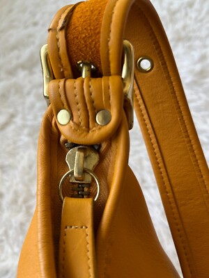 バッグ Vintage Coach XL Duffel Sac Yellow VINTAGE COACH DUFFLE SAC BUCKET SOULDER BAG PURSE #9085