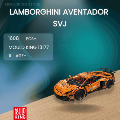 Mould King 13177 Lamborghini Aventador SVJ mit 1608 Teilen