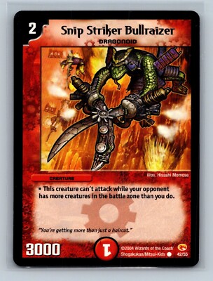 Duel Masters TCG - Snip Striker Bullraizer 42/55 - Wizards Super Warriors