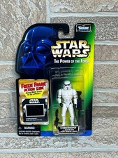 Star Wars The Power of The Force Stormtrooper w/ Blaster Rifle Freeze Frame NEW